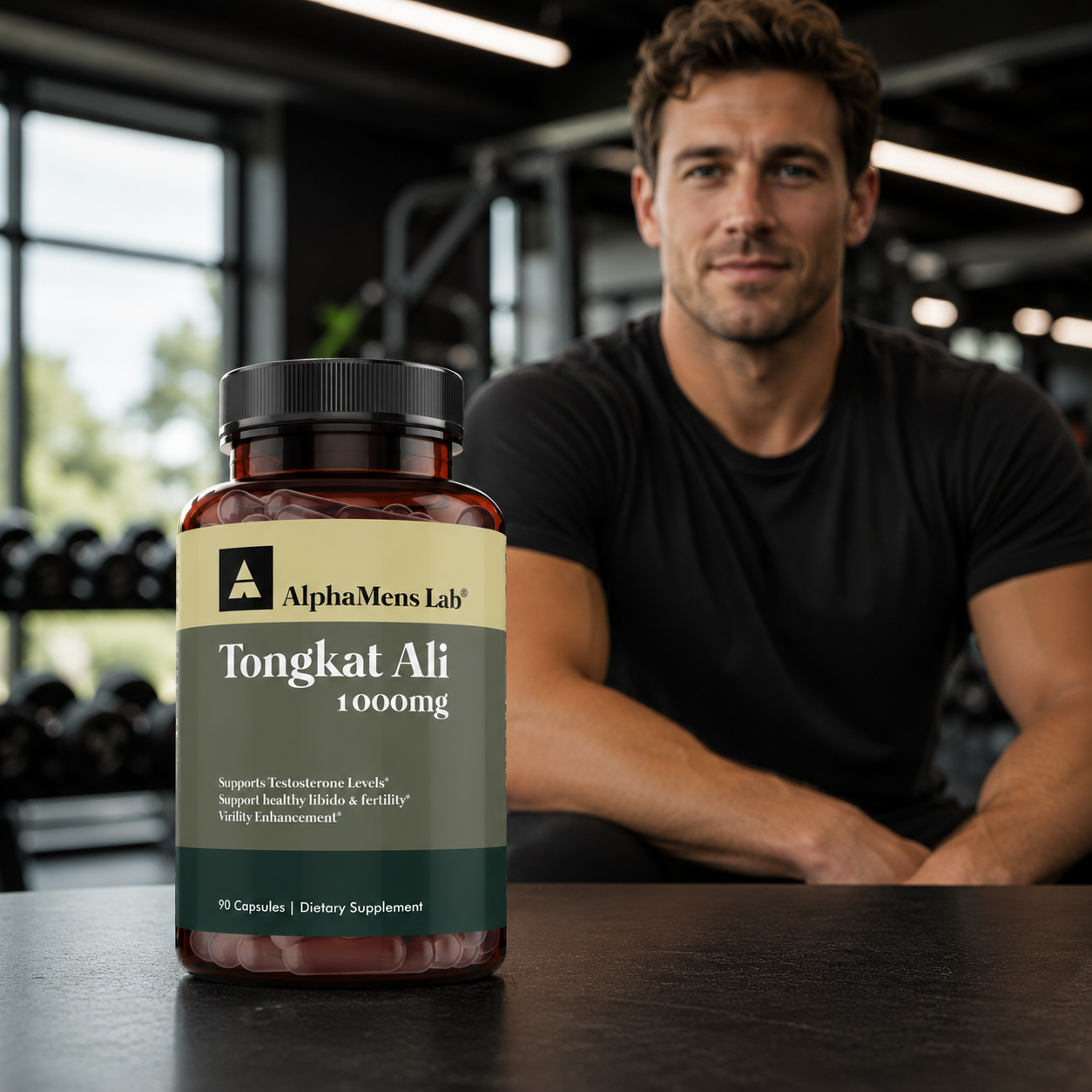 Tongkat Ali supplement, 90 Quick Release Capsules (1000 mg per Capsule)